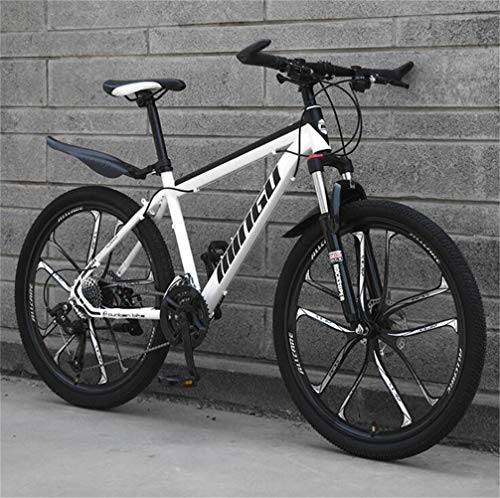 Vélo de montagnes : Tbagem-Yjr VTT for Adultes Ville Vélo De Route - Ville De Banlieue Hardtail Vélo Unisexe (Color : White, Size : 27 Speed)
