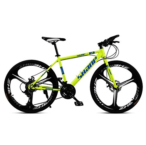 Vélo de montagnes : Tbagem-Yjr Vélo De Montagne De Roue De 3 Couteaux, Ville De Roue De Vélo De Vélo De Route De Ville De Roue De 26 Pouces (Color : Yellow, Size : 27 Speed)