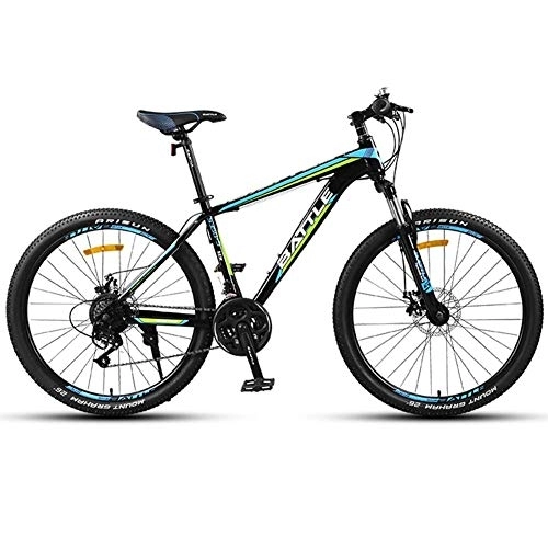Vélo de montagnes : Unisexe 's Mountain Bike 26' Roue Cadre en Aluminium léger 30 Vitesses Frein à Disque, B