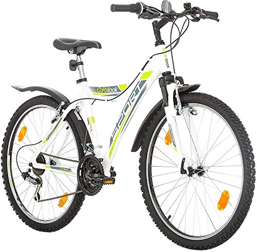 Vélo de montagnes : VTT 26'' Mixte Cadre Aluminium - 18 VIT. Shimano TY21 - Fourche TELESCOPIQUE