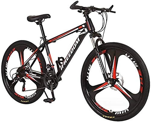 Vélo de montagnes : VTT 30 vitesses 24 / 26 pouces unisexe tout terrain, vélo de route, fourche avant réglable, double frein à disque, plein air, vélo vingt quatre