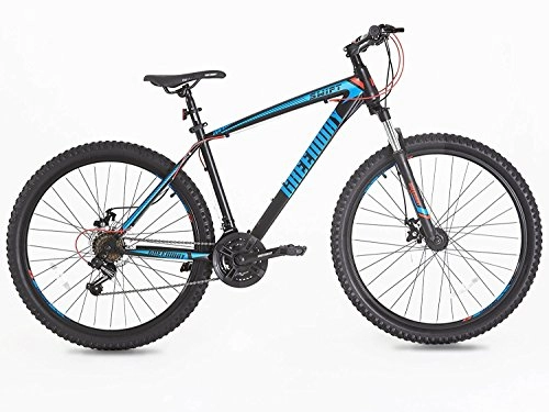 Vélo de montagnes : VTT - Cadre et fourche en acier - Suspension avant - Taille 26, 70 cm - GREENWAY, noir