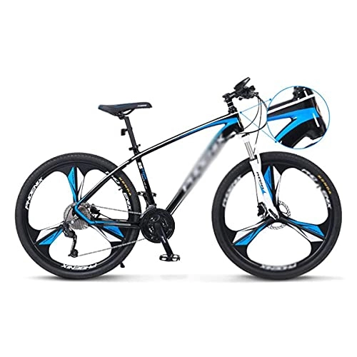 Vélo de montagnes : Vélo de montagne / VTT avec roues de 26 / 27, 5" et cadre en aluminium léger, 33 vitesses, double frein à disque pour homme et femme, taille : 66 cm, couleur : blanc