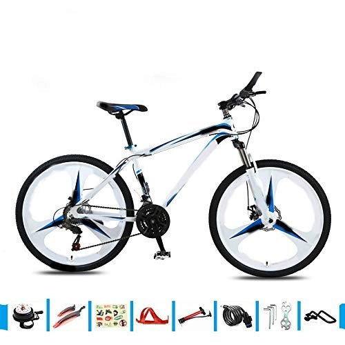 Vélo de montagnes : Vélo VTT en alliage d'aluminium pour homme et femme - Vitesse variable - Absorption des chocs - Ultraléger - Pour étudiant et adulte