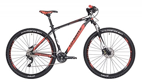 Vélo de montagnes : WHISTLE 'Mountain Bike 29 Patwin 1720 Noir – Rouge Fluo Mat 20 V T S 17 (160 – 170 cm)