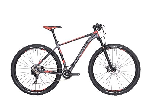 Vélo de montagnes : WHISTLE VTT 29" Front / Hardtail Alikut 1721, 22 vitesses, couleur anthracite – rouge mat, taille L 21" (185 cm – 200 cm)
