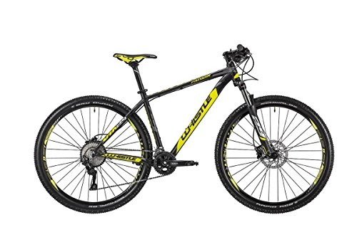 Vélo de montagnes : WHISTLE vélo Patwin 1830 29 "10-velocità Taille 48 Noir / Jaune 2018 (VTT ammortizzate) / Bike Patwin 1830 29 10-Speed Size 48 Black / Yellow 2018 (VTT Front Suspension)