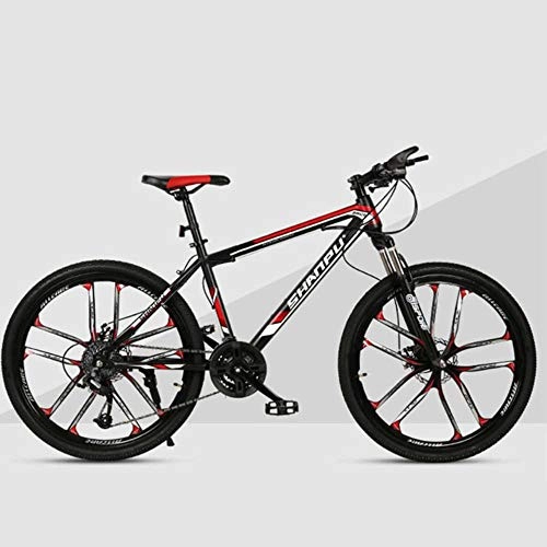 Vélo de montagnes : WND Mountain Bike   Speed ​​Adult Road Racing Ultra Light One Wheel Bicycle, Red, 26 Pouces