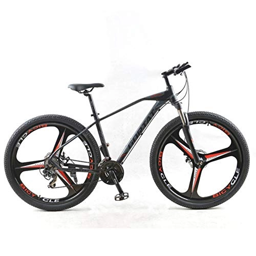 Vélo de montagnes : WND vélo VTT en   Alliage d'aluminium vélos de Route VTT BMX Talons vélos Double Freins à Disque, Noir Rouge, 24 Vitesses