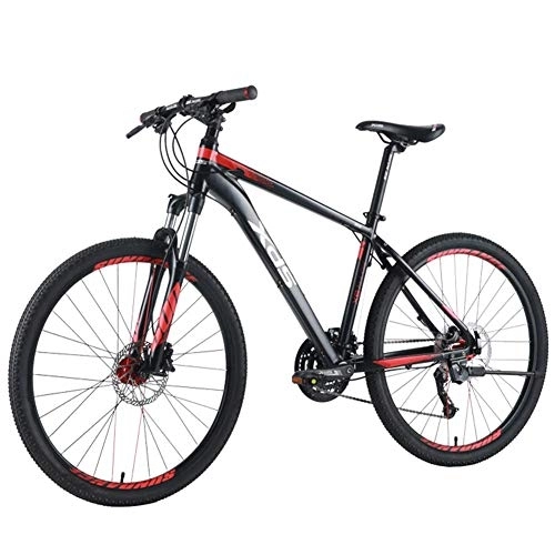 Vélo de montagnes : Xiaoyue 26 Pouces Adultes Mountain Bikes, 27 Vitesses Vélo de Montagne, Cadre en Aluminium Semi-Rigide Hommes VTT, Double Suspension Alpine Bicyclette, M lalay (Size : M)