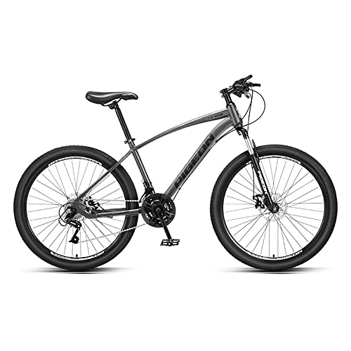Vélo de montagnes : Yirunfa VTT Vélo 26 Pouces MTB, 27 Vitesses pour Adulte - Vélo D'extérieur - Double Frein à Disque - Selle Réglable - Cadre en Acier à Haute Teneur en Carbone, Suspension Verrouillable