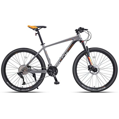 Vélo de montagnes : YXFYXF Double Suspension 33 Vitesse Alliage d'aluminium Vélo de Montagne, Bicyclettes de Frein à Disque d'huile, Ultra-Light Unisexe MTB, 26 (Color : 33-Speed Orange, Size : 26 inches)