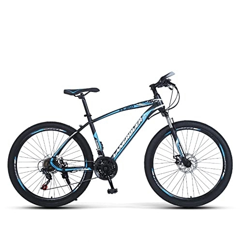 Vélo de montagnes : zcyg Vélo De Montagne, 26 Pouces, 21 Vitesses, Légers, Vélo De Cyclisme Extérieur à L'amortisseur(Size:Un, Color:Noir + Bleu)