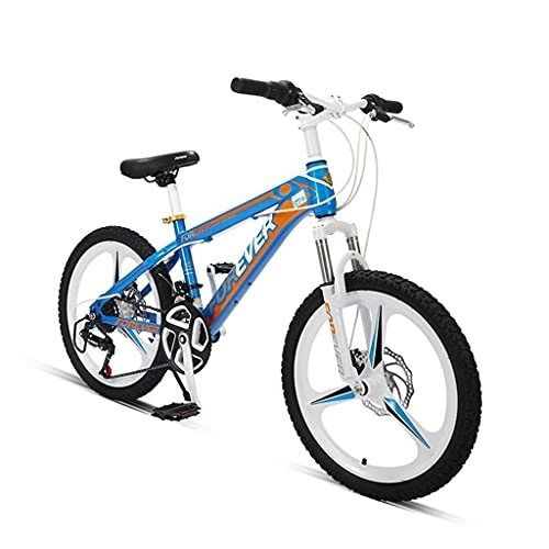 Vélo de montagnes : ZXQZ Vélo de Montagne, Vélo de Course Étudiant pour Jeunes avec Freins À Double Disque et Roue Intégrale, 24 Vitesses (Color : Blue)