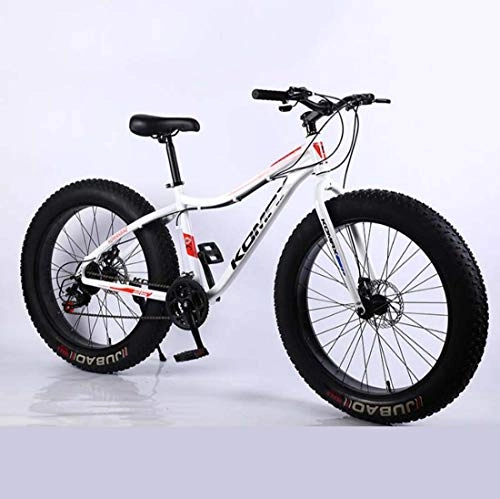 Vélos de montagne Fat Tires : Adulte Fat Tire VTT, en Alliage d'aluminium Neige vélos Hors Route, Double Disque de Frein Plage Cruiser vélos, 26inch * 4.0 Roues Larges, A