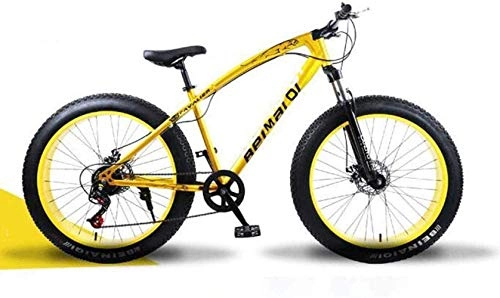 Vélos de montagne Fat Tires : BMX Mountain Bikes 26 pouces Fat Tire Semi-rigide VTT double suspension cadre et fourche à suspension tout terrain vélo et des femmes des hommes adultes 5-25 ( Color : 21 Speed , Size : Gold spoke )