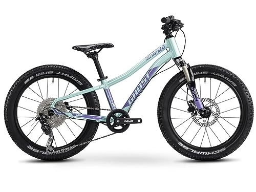 Vélos de montagne Fat Tires : Ghost Lanao 20 Vélo tout terrain (20" | Menthe / violet)