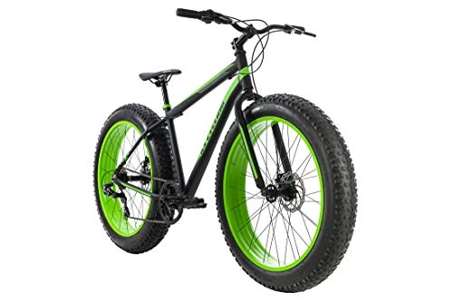 Vélos de montagne Fat Tires : KS Cycling Fatbike 26" Fat-XTR Noir 7 Vitesses RH 46 cm