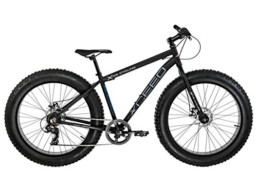 Vélos de montagne Fat Tires : KS Cycling VTT Fatbike Semi-Rigide 26" Aluminium Hommes, Noir, 46