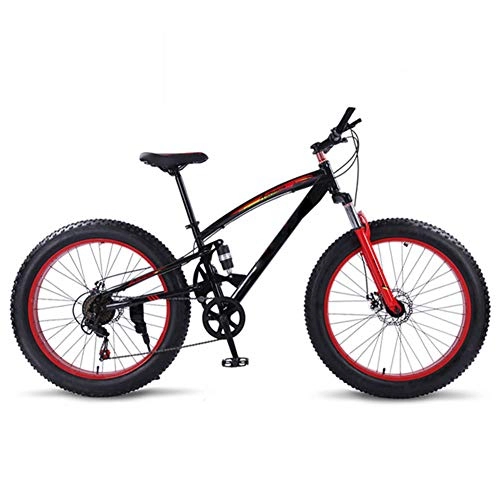 Vélos de montagne Fat Tires : LCLLXB Vélo VTT 7 / 21 vitesses Fat Bikes 26 x 4.0 Cadre de vélo de route pour adulte, C, 21-speed