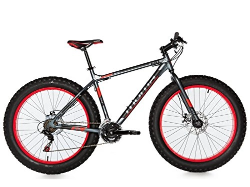 Vélos de montagne Fat Tires : Moma Bikes Vélos, VTT, FAT 26", Aluminium, SHIMANO 21V, Freins a Disque (Plusieurs tailles)