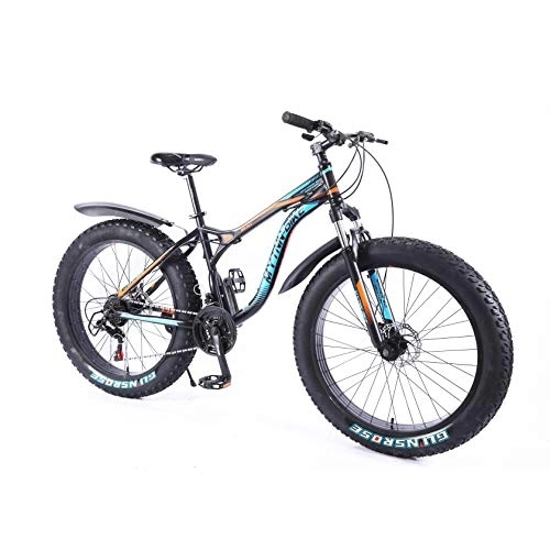 Vélos de montagne Fat Tires : MYTNN Fatbike 26" 21 vitesses Shimano Style 2020 Fat Tyre VTT 47 cm RH Snow Bike Fat Bike (Noir)