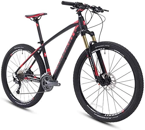 Vélos de montagne Fat Tires : Vélo Vélos de Montagne, 27, 5 Pouces Gros Pneu Hardtail Mountain Bike, Aluminium 27 Vitesse VTT, Femmes vélo Hommes réglable (Color : Black)