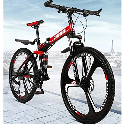 Vélos de montagne pliant : 26 inch 21 Speeds Folding Mountain Bikes Adult Women Men Commuting Bicycle Spoke Wheel / Integrated Wheel Mountain MTB Bicycles