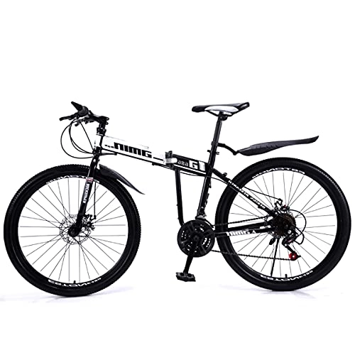 Vélos de montagne pliant : GWXSST Vélo Facile Facile à Placer Vélo Pliante Ergonomique, Vélos Mountain, Antidérapant Résistant à l'usure, Vélo De Poids De La Roue, Pistolet C(Size:24 Speed)