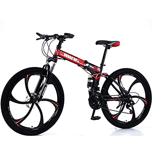 Vélos de montagne pliant : GWXSST Vélo Roue De Montagne Double, pour Hommes Ou Femmes Vélo Pliants Rapides, Antidérapant Résistant à l'usure Ergonomique Léger, Roue De Vélo Dual C(Size:21 Speed)
