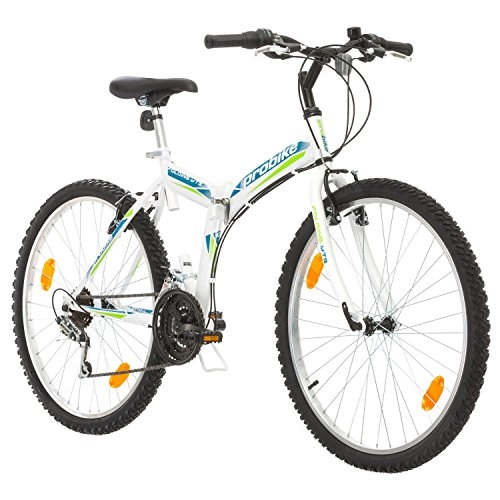 Vélos de montagne pliant : Probike Vélo Pliant Pliant 26 Pouces, vélo Pliant 18 Vitesses, vélo Homme et vélo Femme, adapté de 160-180 cm (Bleu Vert)