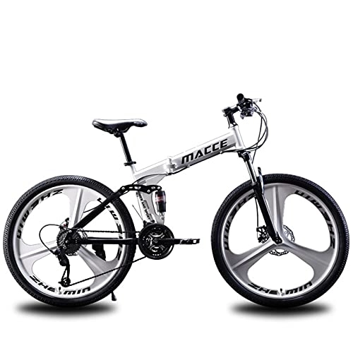 Vélos de montagne pliant : Vélo de montagne pliable tout-terrain, VTT avec vitesse variable pour adultes, vélo pliable de 24 pouces avec vitesse variable, amortissement des chocs (Sanbai)