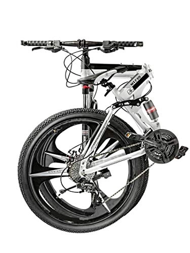 Vélos de montagne pliant : yfkjh VTT pliable, 61 cm, vitesse variable, tout-terrain, léger et absorbant les chocs, 24", 27 vitesses.