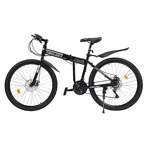 Vélos de montagne pliant : YyanLAK VTT 26 pouces, 21 vitesses, vélos pliants, vélo à suspension complète, dérailleur, frein à disque, kit garde-boue, pour garçons et filles