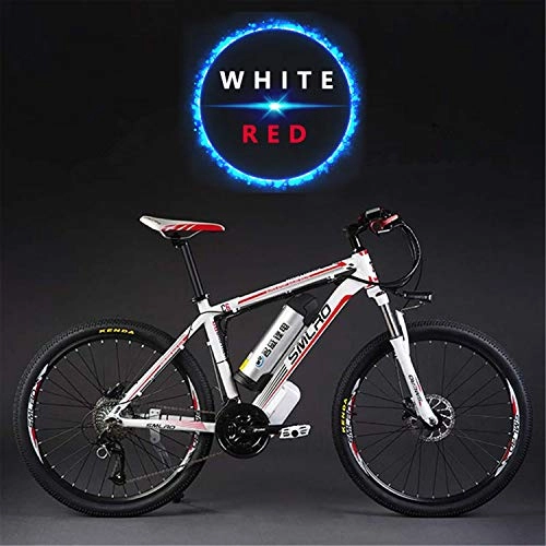 Vélos de montagne électriques : 27 Speed Electric Bike 26 inch Mountain Bike 48V Lithium Battery Electric Assisted Bicycle, Adopt Oil Disc Brake