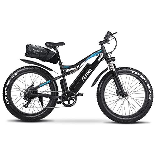 Vélos de montagne électriques : ALFINA X-03 48V vélo électrique Haute Puissance Montagne vélo électrique 26 Pouces Adulte vélo électrique 17AH Batterie au Lithium