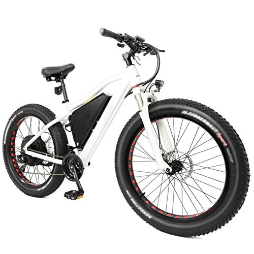 Vélos de montagne électriques : Amantiy Vélo électrique, Fat Tire Vélo électrique Mountain Vélo électrique Vélo électrique Vélo électrique 26 Pouces 55 km h Max Vitesse 60V 22.4Ah Batterie Haute capacité 750-2000W