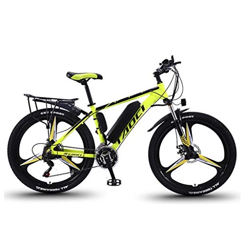 Vélos de montagne électriques : AQWWHY Vélos électriques pour Adultes, Vélos électriques en Alliage De Magnésium, Vélos Tout Terrain, 26"36V 350W 13Ah Batterie Lithium-ION Amovible Mountain Ebike pour Hommes(Color:B)