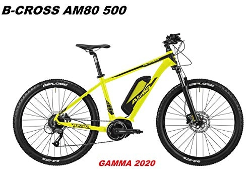 Vélos de montagne électriques : ATALA Vélo électrique E-Bike B-Cross AM80 500 Gamma 2020, Yellow Black Matt, 18" - 46 CM