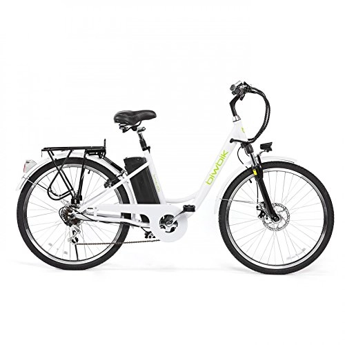Vélos de montagne électriques : BIWBIK VÉLO ÉLECTRIQUE Mod. Sunray (Sunray 200 Blanc)
