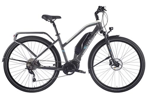 Vélos de montagne électriques : Brinke Vélo Électrique Rushmore Evo DEORE Comfort (Gris, M)