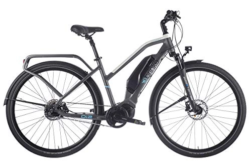 Vélos de montagne électriques : Brinke Vélo Électrique Rushmore Evo DI2 Comfort Transmission Automatique (Gris, S)