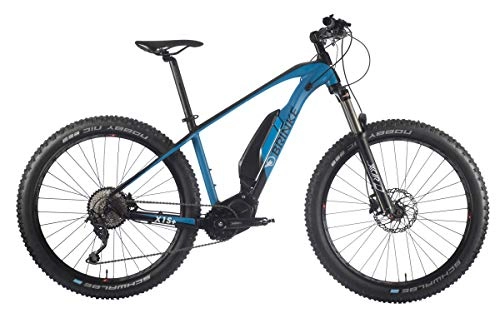 Vélos de montagne électriques : Brinke Vélo Électrique X1S (Bleu, S)