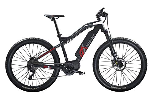 Vélos de montagne électriques : Brinke Vélo Électrique XCR + 500 (Noir, L)