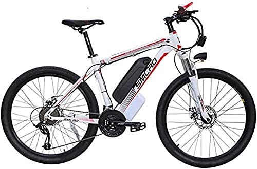 Vélos de montagne électriques : CASTOR Vélo électrique Vélo de Montagne électrique pour Adultes avec Batterie de lithiumion 36V 13AH Abike avec phares LED 21 Vitesses 26 '' Pneu