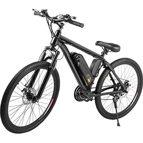 Vélos de montagne électriques : Dérailleur arrière pour vélo électrique avec batterie au lithium 26" 7 vitesses 48 V10 A 350 W vélo électrique sans balais à haute vitesse adapté pour la neige et la plage de fond.