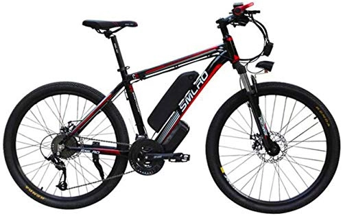 Vélos de montagne électriques : Fangfang Vélos électriques, 26 '' Electric Mountain Bike, avec 1000W Ebike Amovible 48V 15AH Batterie 27 Speed ​​Gear Professionnelle extérieure Vélo électrique Vélo, Bicyclette (Color : Black)