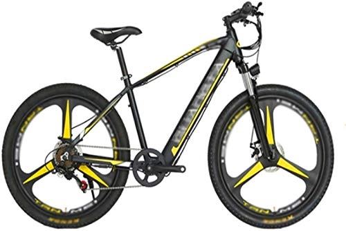 Vélos de montagne électriques : Fangfang Vélos électriques, 27.5 Pouces Vélos électriques, 48V10A VTT à Vitesse Variable Boost vélo Hommes Femmes, Bicyclette (Color : Yellow)