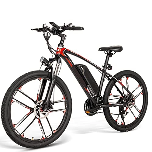 Vélos de montagne électriques : FBKPHSS Pliable Vélo électrique, Vélos électriques pour Adultes Femmes Homme avec Mobile Batterie au Lithium et Chargeur Vélo de Montagne pour Extérieur, Noir