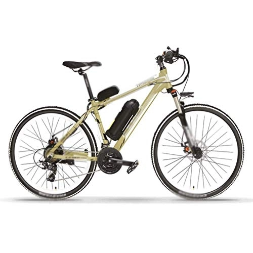 Vélos de montagne électriques : FZYE 26 Pouce Vélos électriques Montagne Bicyclette, 48V / 10A Batterie au Lithium Vélos Adultes Sports Loisirs, d'or
